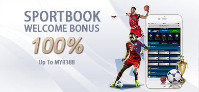 MAXBOOK55 Sportsbook Welcome Bonus 100% Up To MYR 308 Promo Banner