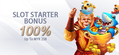 MAXBOOK55 Slots Starter Bonus 100% Promo Banner