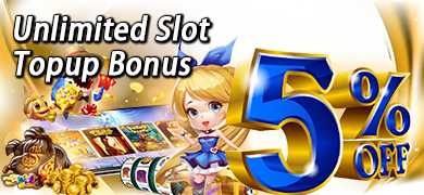 MAXBOOK55 Slot Machine 5% Unlimited Deposit Bonus Promotion Banner