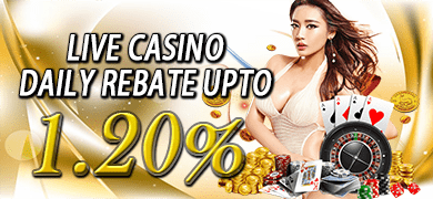 MAXBOOK55 Live Casino Daily Rebate Up to 1.20% The industry's highest rebate issuance Promotion banner